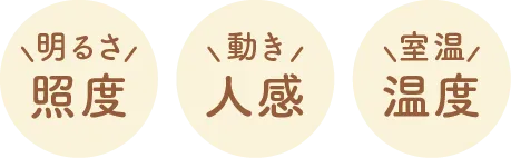 照度・人感・温度